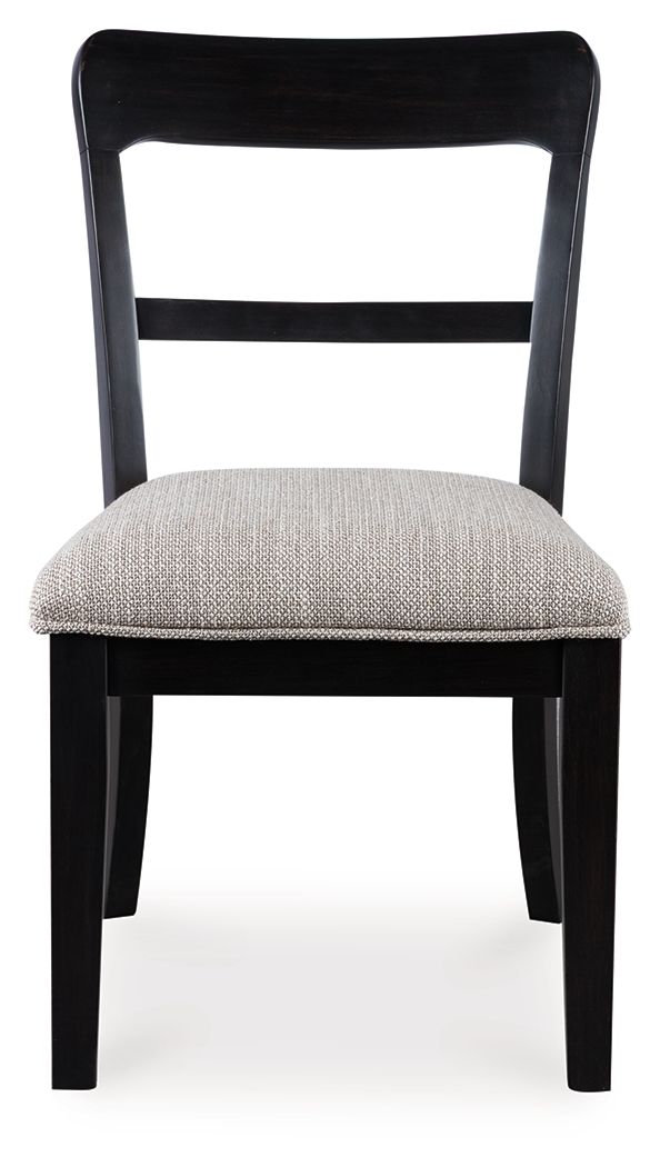 Greddinton - Chaise de salle à manger rembourrée (lot de 2)
