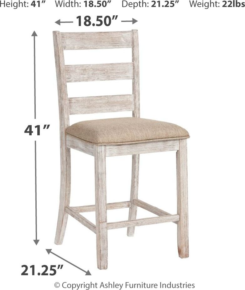 Skempton - Table de comptoir rectangulaire avec rangement