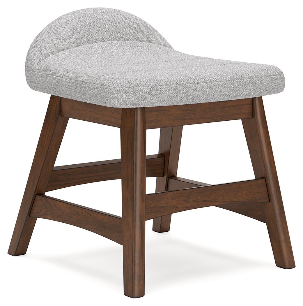 Lyncott - Chaise de bureau à domicile - Gris clair / Brun