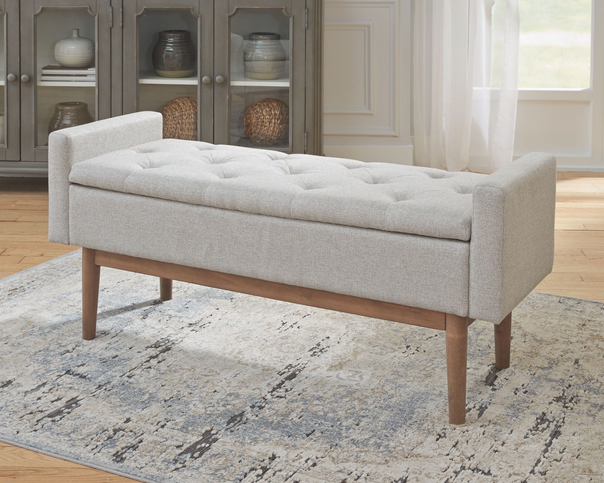 Briarson - Banc de rangement - Beige / Brun