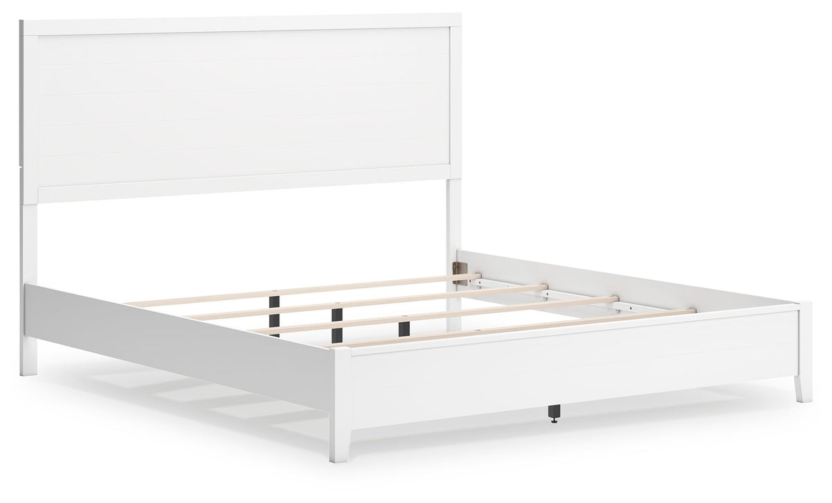 Binterglen - King Panel Bed - White