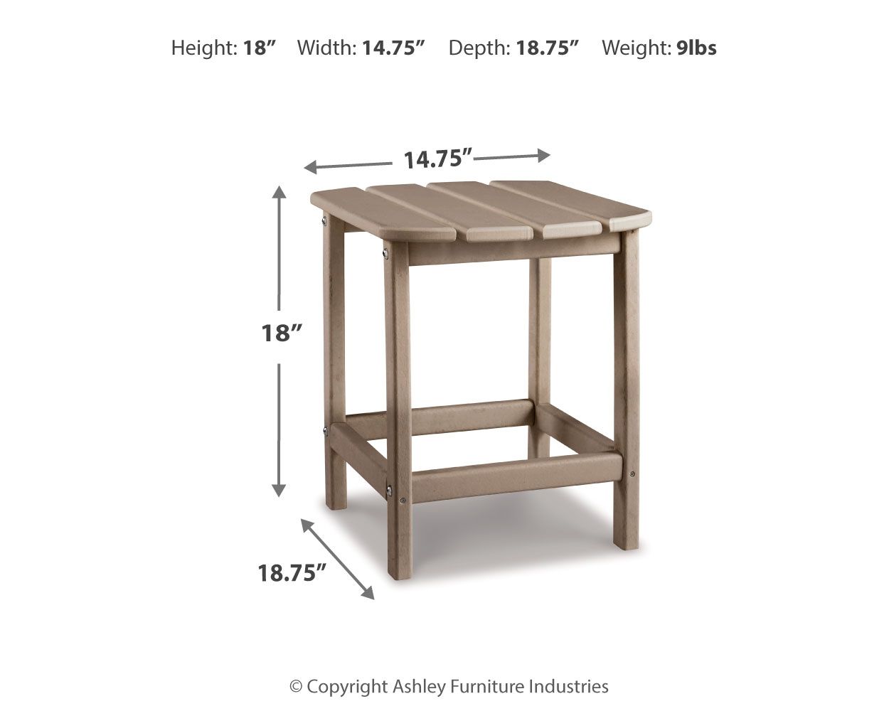 Sundown Treasure - Table d'appoint d'extérieur