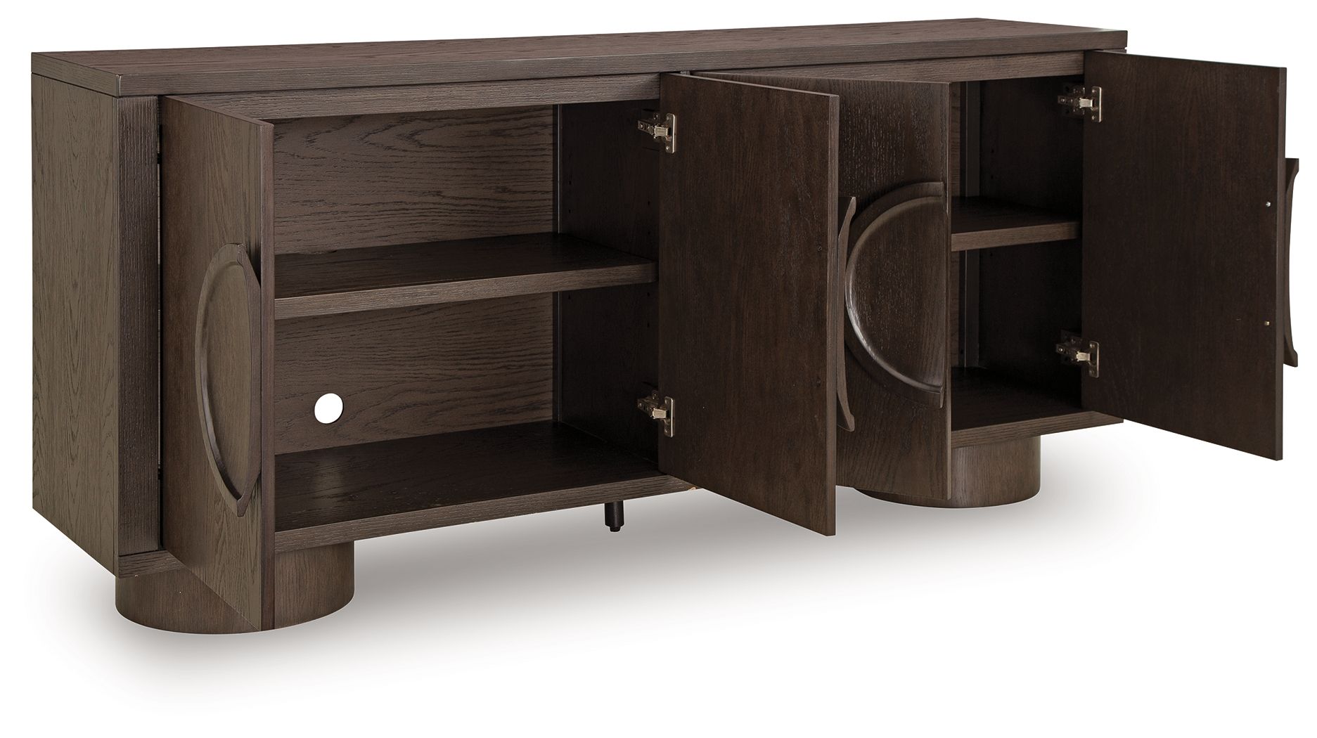 Veeda - Meuble d'appoint - Brun foncé