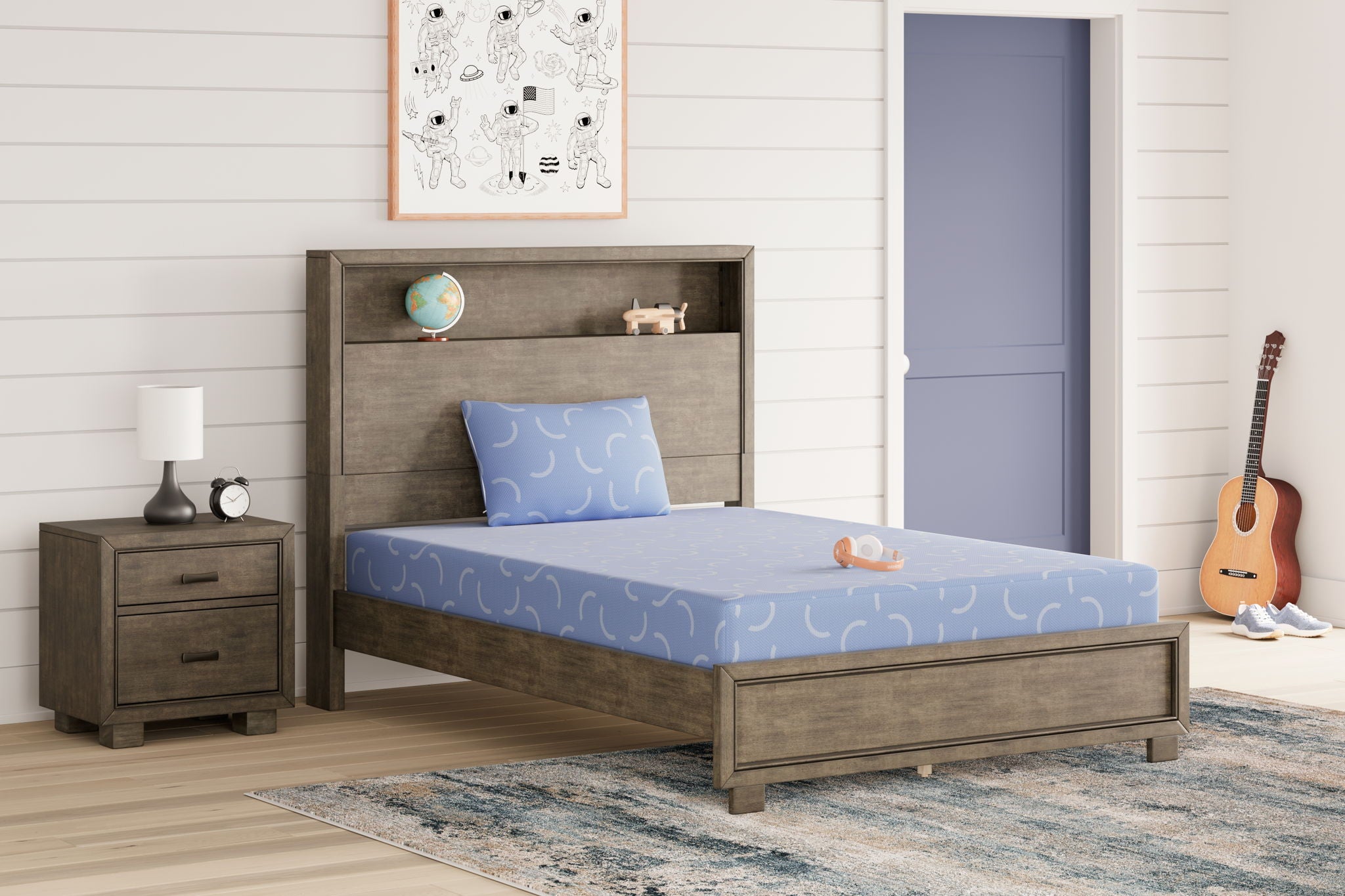 Ikidz Ocean - Matelas et oreiller (lot de 2)
