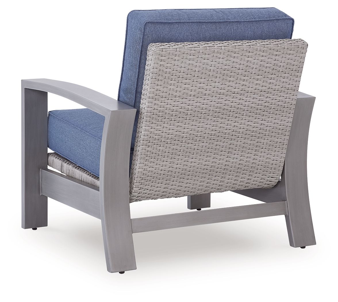 Half Moon Beach - Chaise longue de printemps - Bleu / Gris