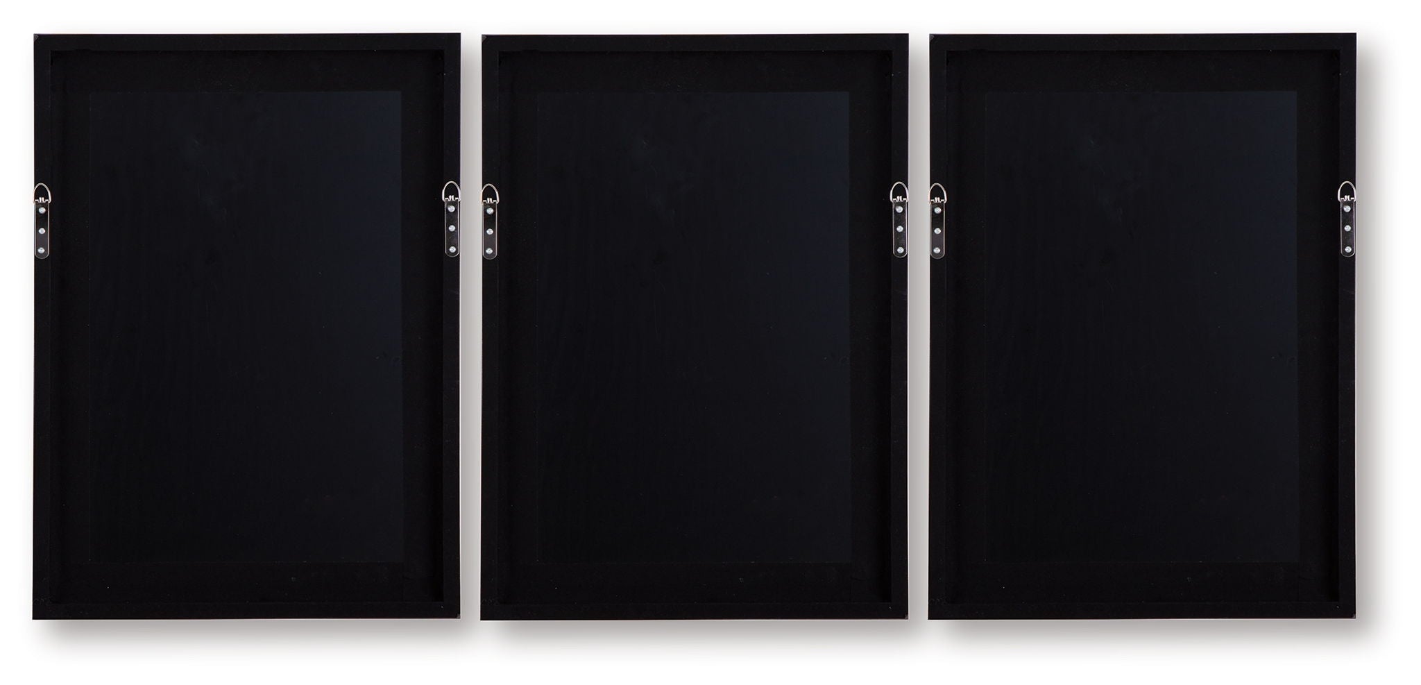 Jossletts - Set d'art mural (lot de 3) - Orange / Noir / Ivoire