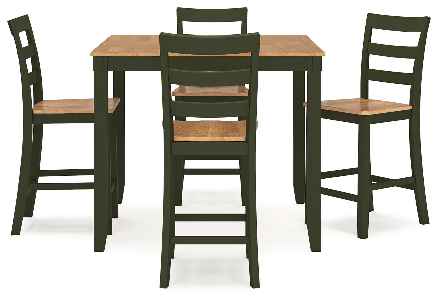 Gesthaven - Ensemble Table Haute et Chaises de Salle à Manger