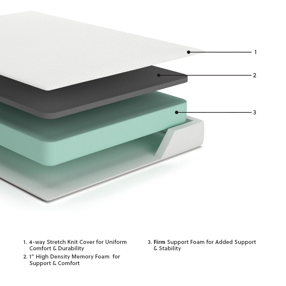 Matelas en mousse à mémoire de forme moyenne Chime 8 pouces