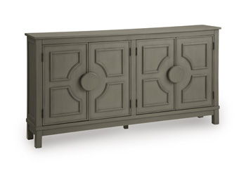 Darlock - Accent Cabinet - Warm Gray