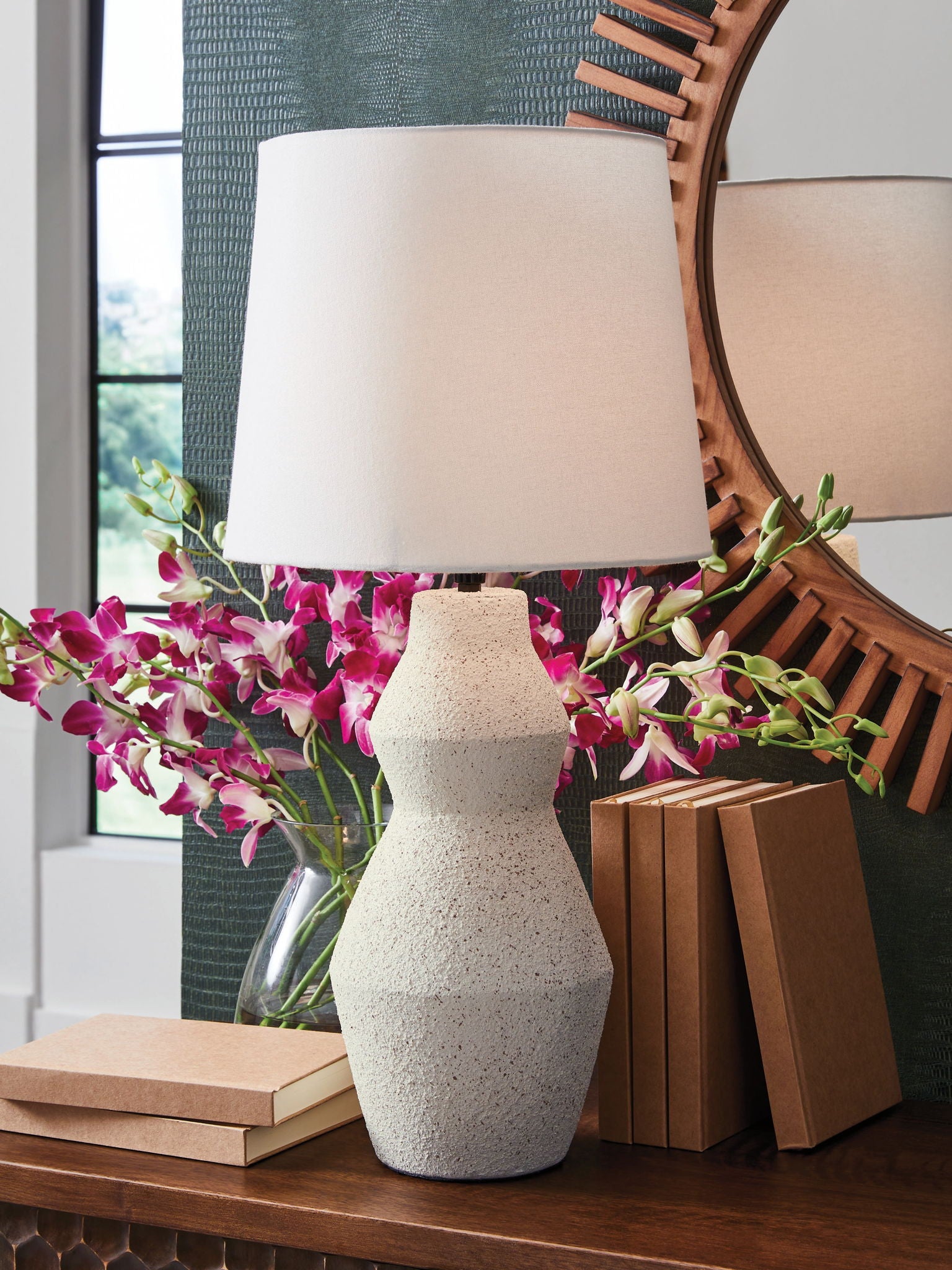 Dawthorne - Lampe de table en papier - Crème