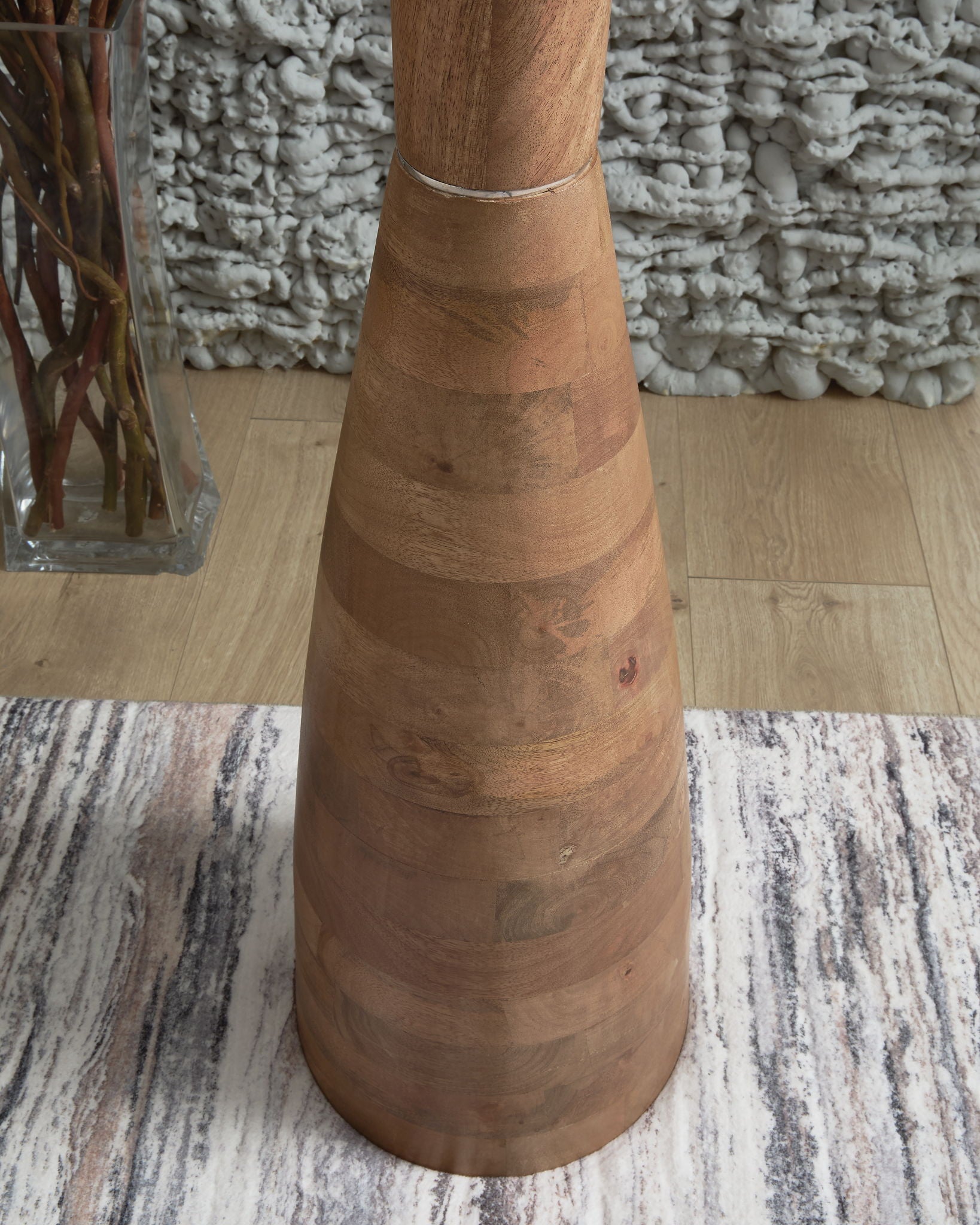 Ailsa - Lampadaire en bois - Marron naturel