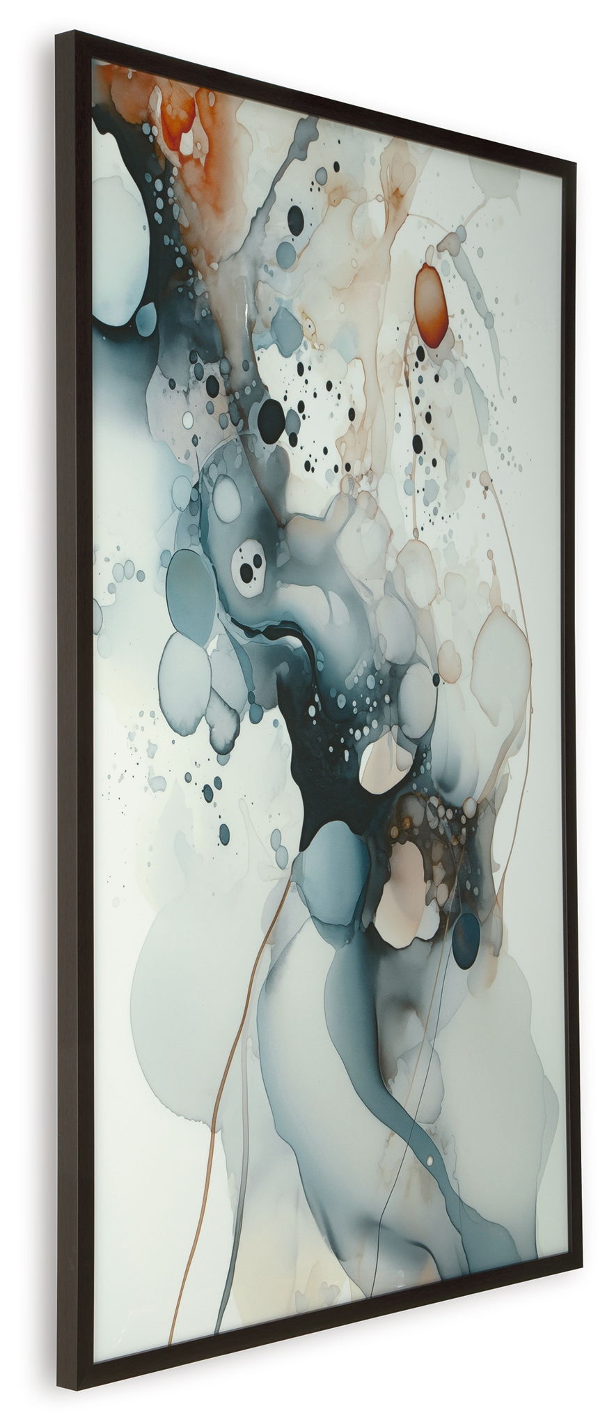 Foxenburg - Art mural - Bleu / Ambre / Blanc