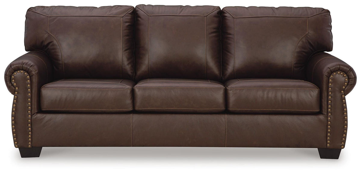 Colleton - Sofa - Dark Brown - Leather Match