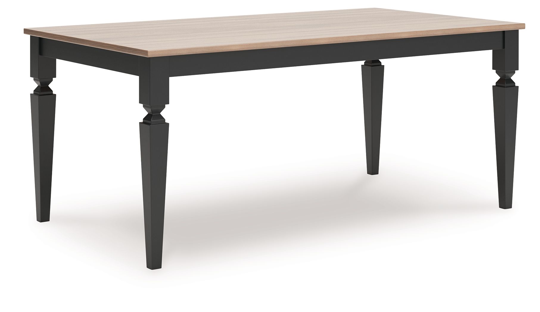 Brenkerton - Table de salle à manger rectangulaire - Brun grisâtre / Noir