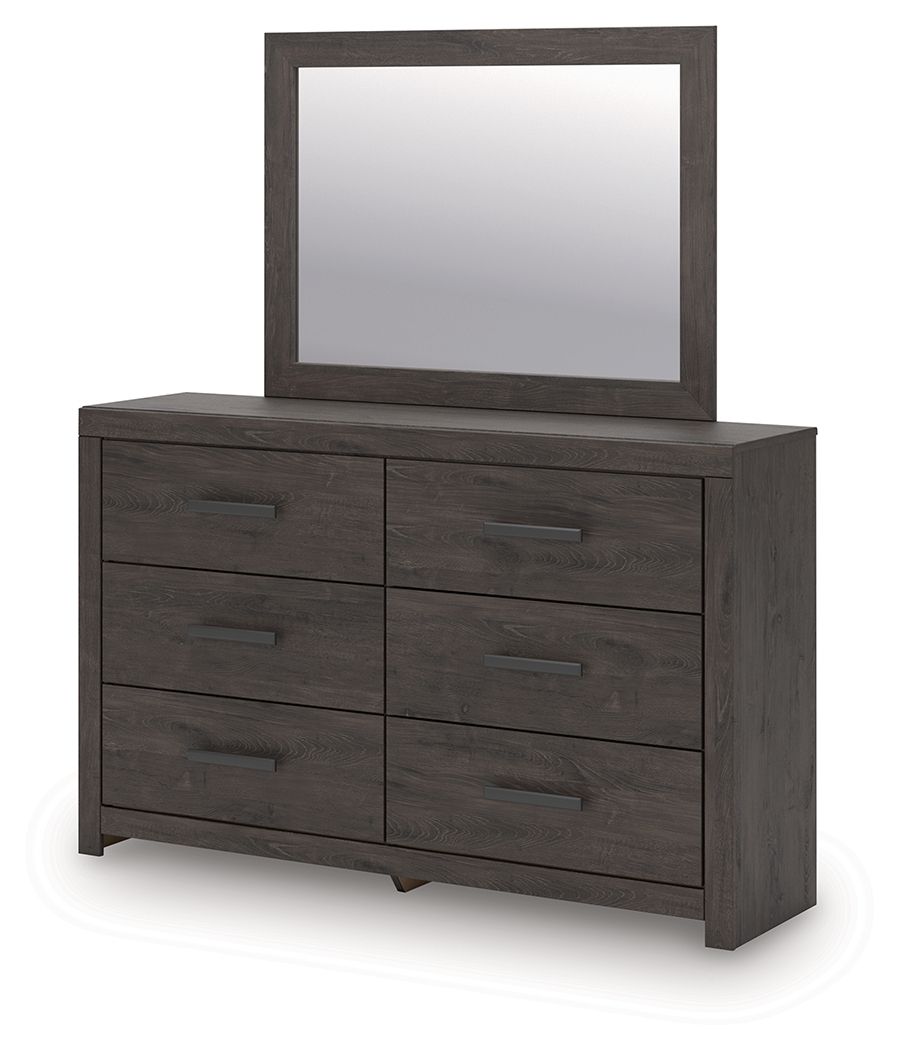 Prendonea - Commode et miroir - Anthracite
