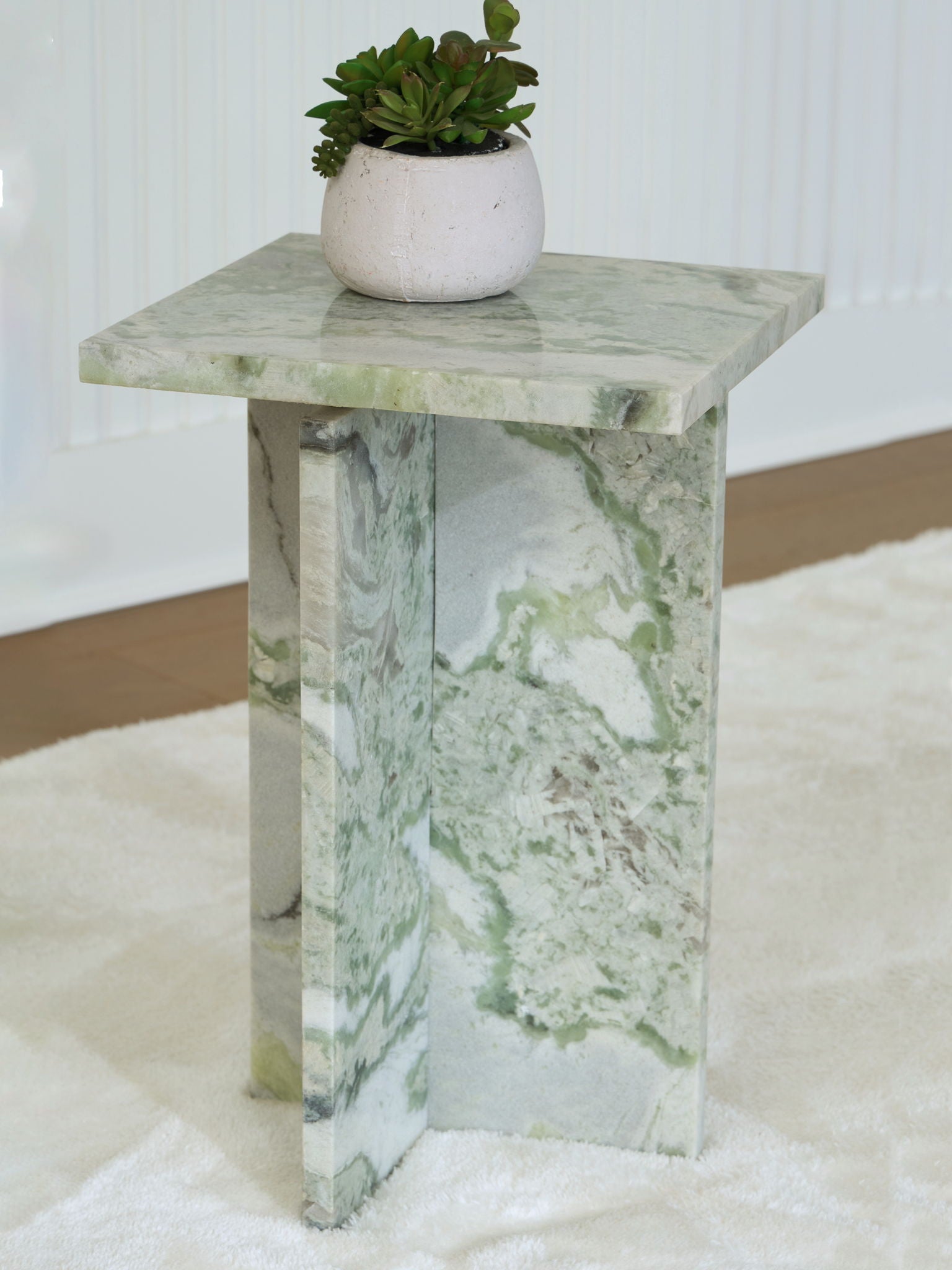 Deaconwell - Table d'appoint - Blanc / Vert