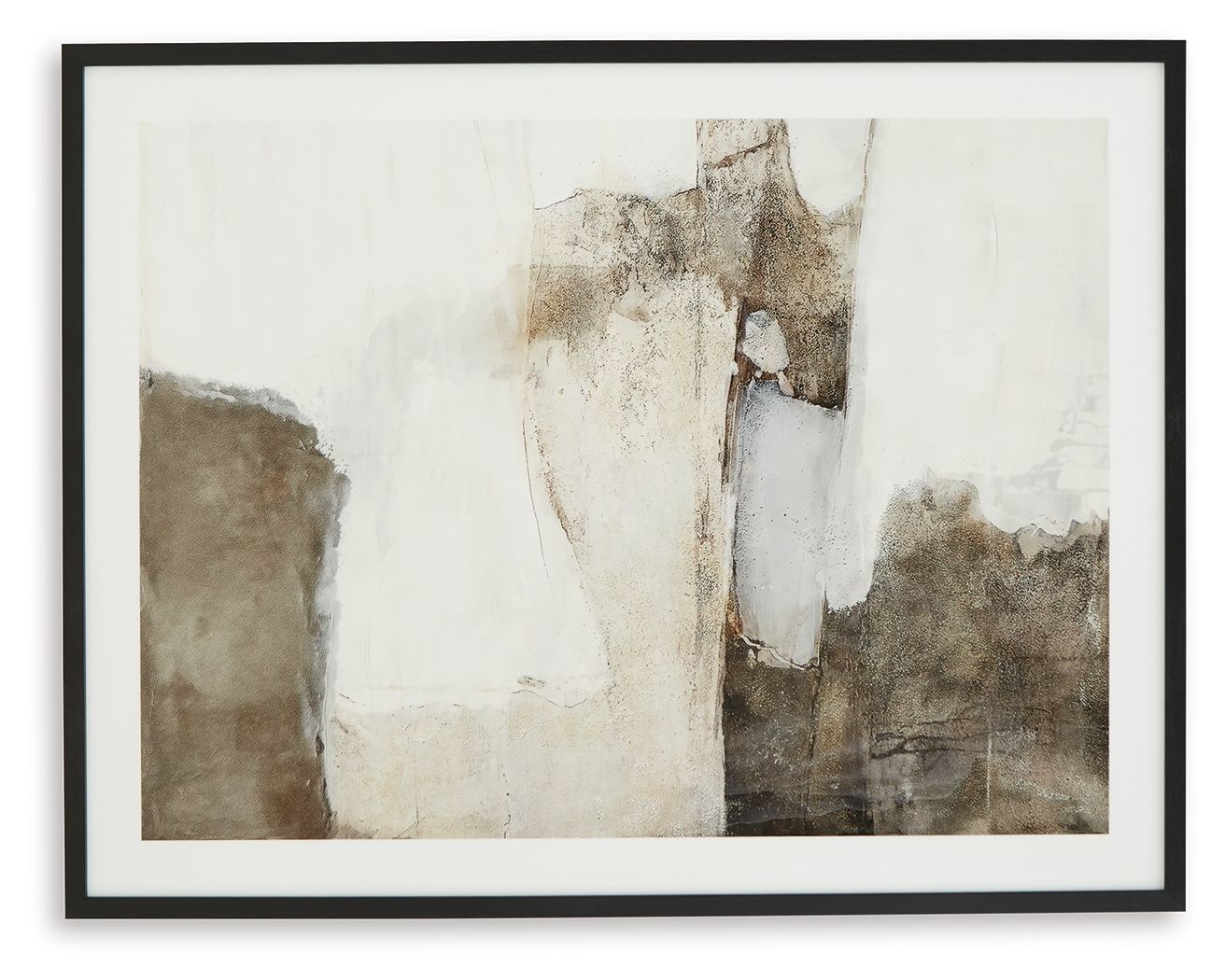 Aldricton - Art mural - Marron / Blanc