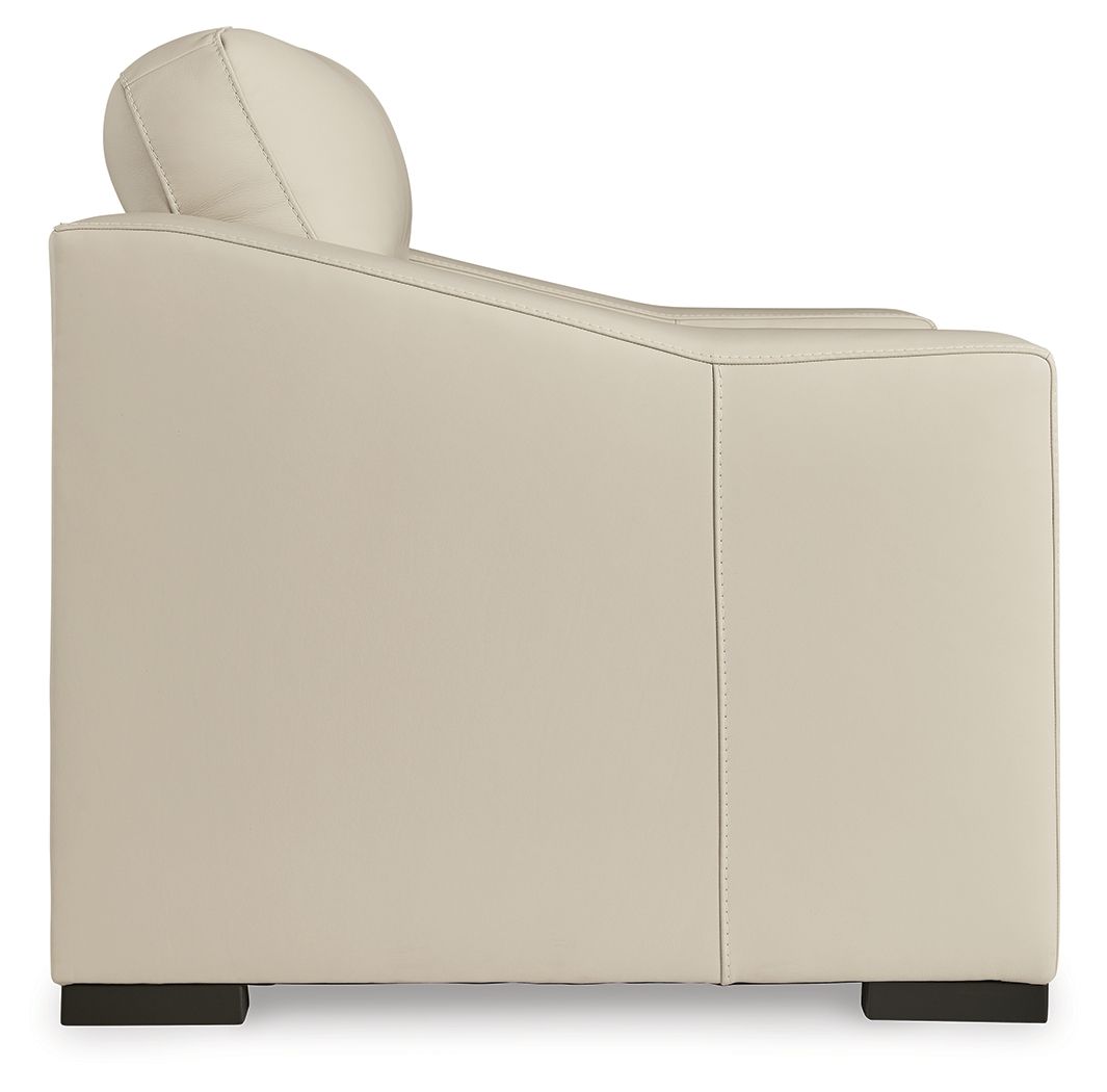 Treasure Trove - Fauteuil Une Place et Demie - Cuir Assorti - Amande