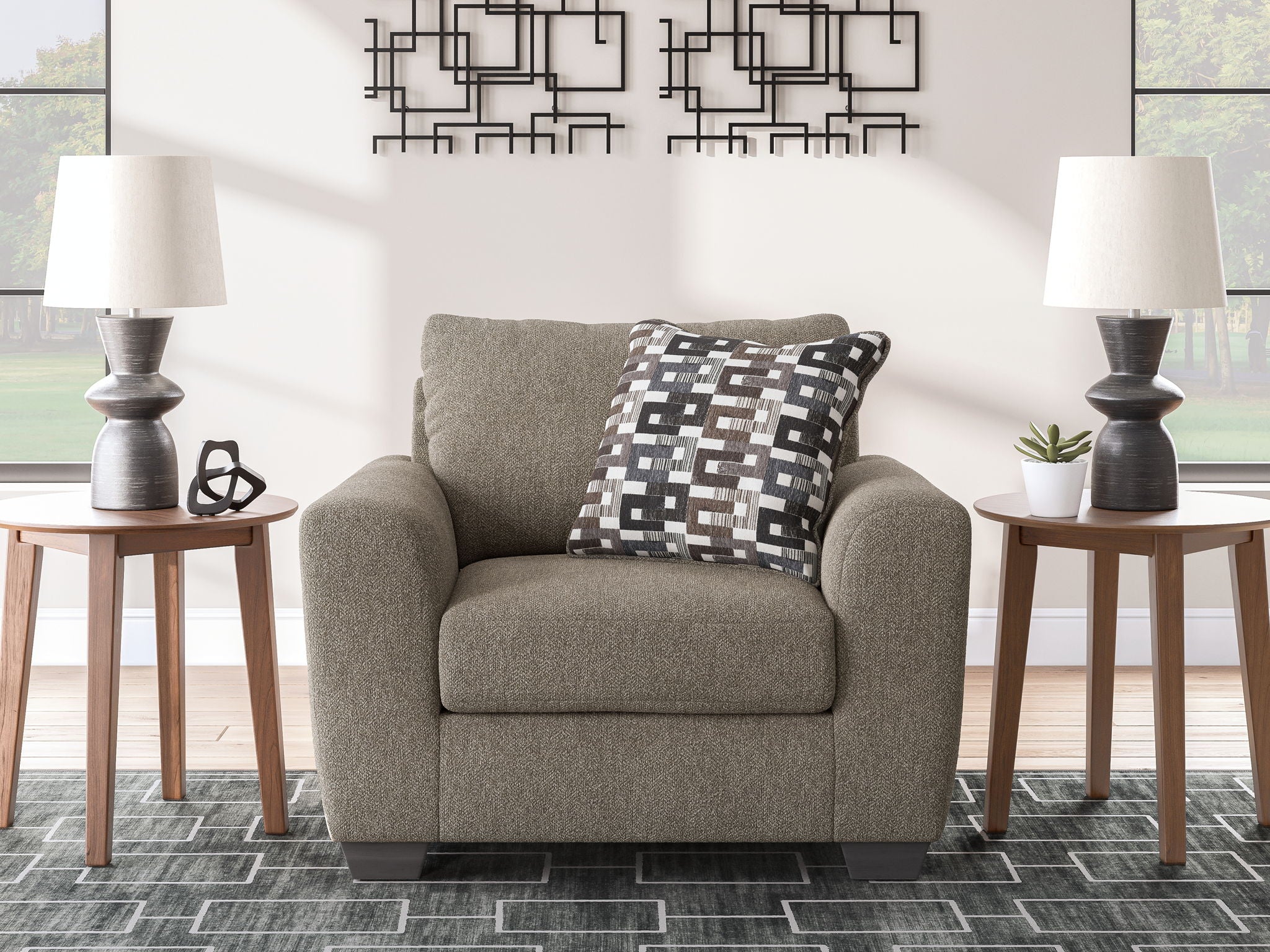 Triston-Peaks - Fauteuil large - Suède