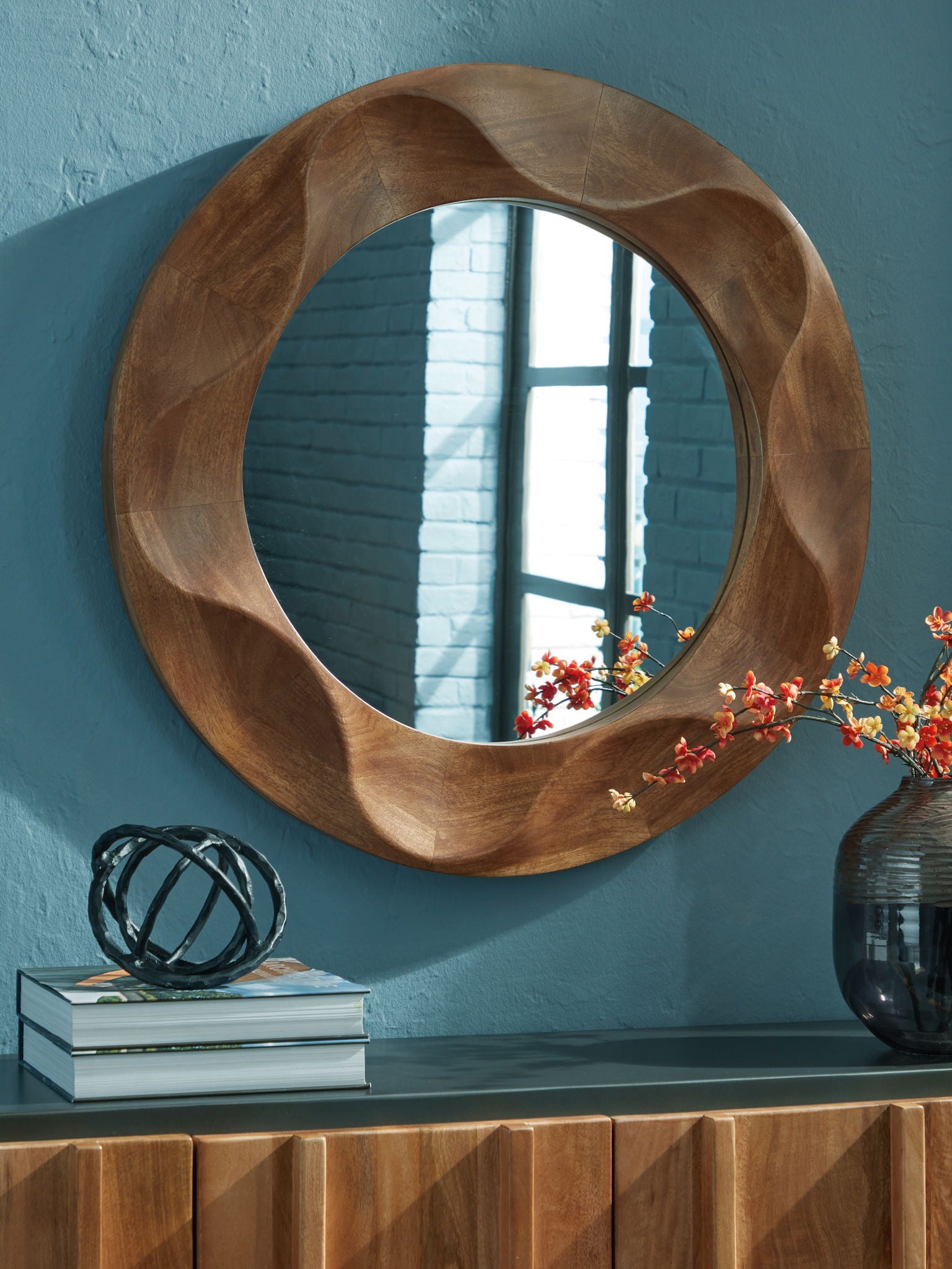 Aajon - Miroir d'appoint - Marron