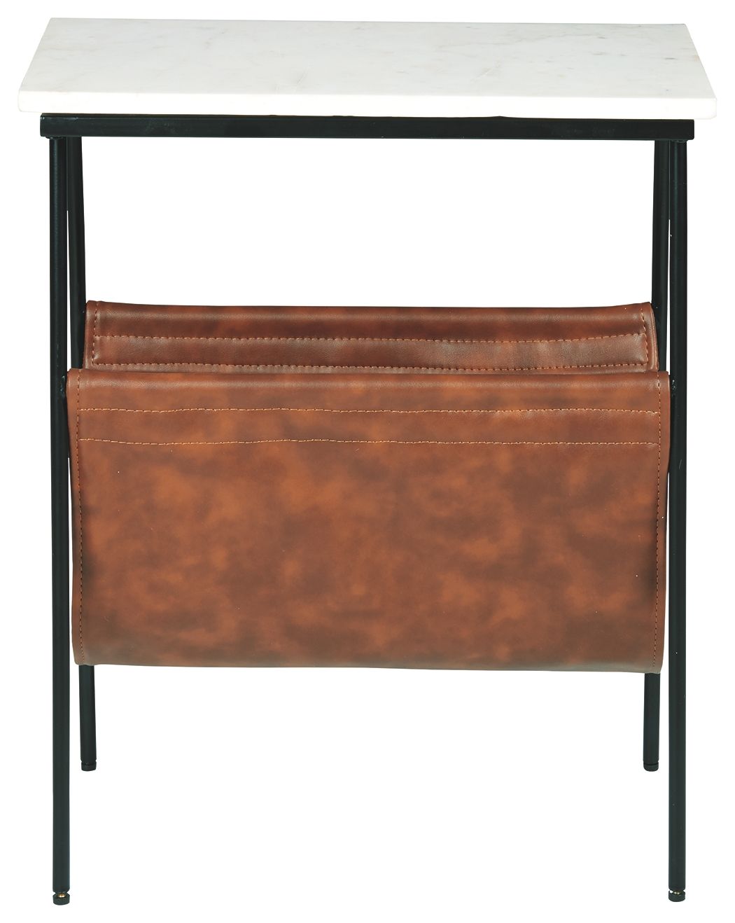 Etanbury - Table d'appoint - Marron / Noir / Blanc