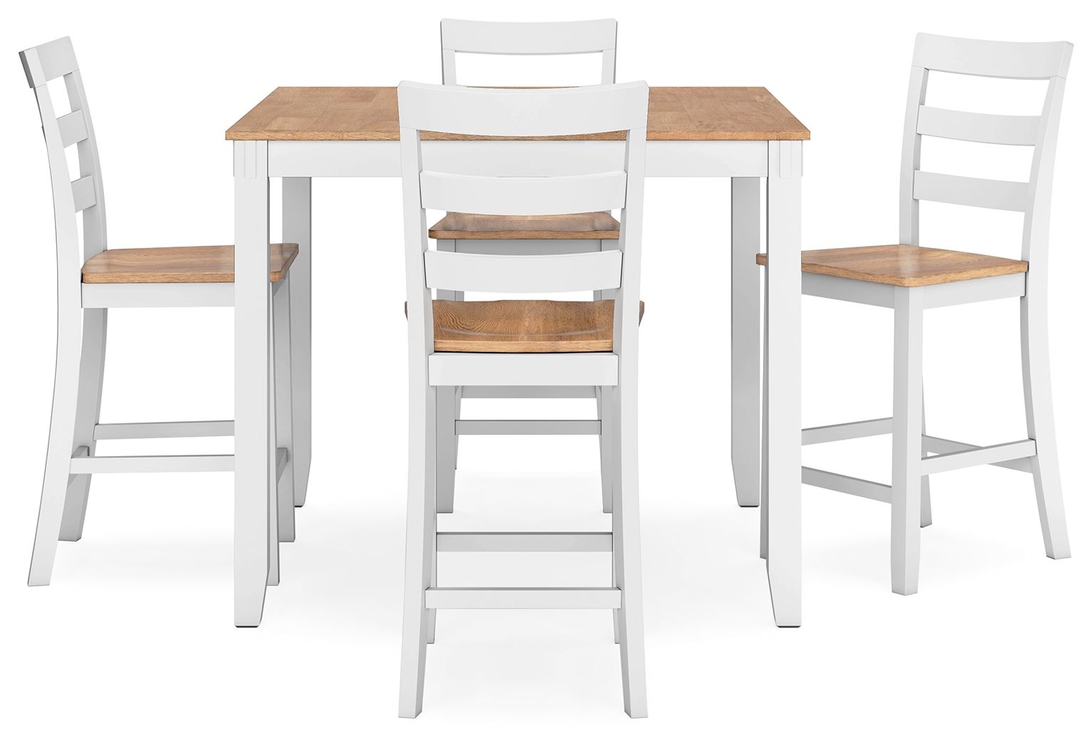 Gesthaven - Ensemble Table Haute et Chaises de Salle à Manger