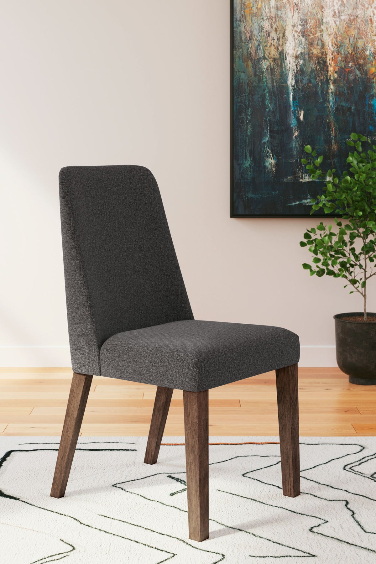 Lyncott - Chaise rembourrée de salle à manger (lot de 2)