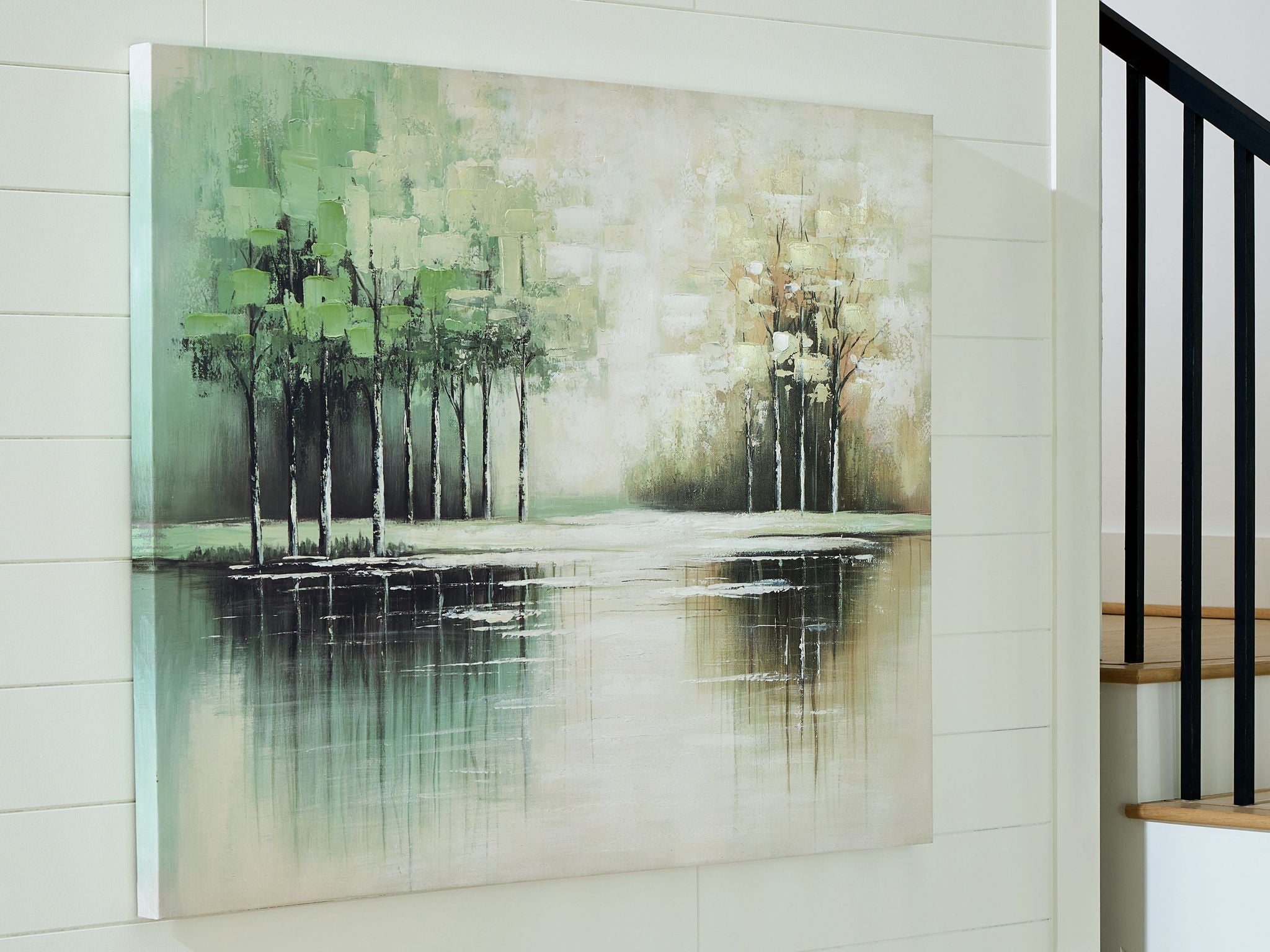 Garlenridge - Décoration Murale - Vert / Fauve / Blanc