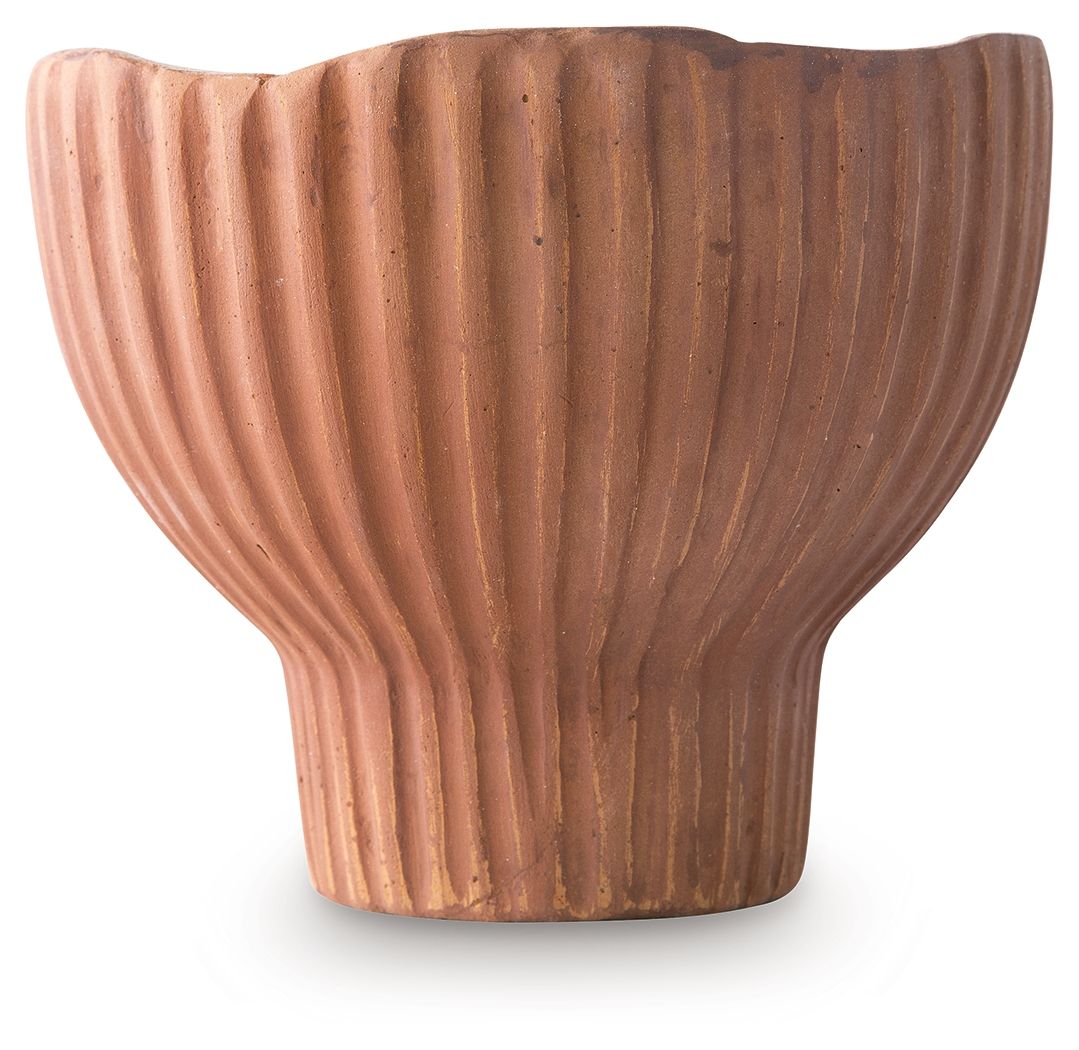 Orban - Vase - Sienne / Blanc