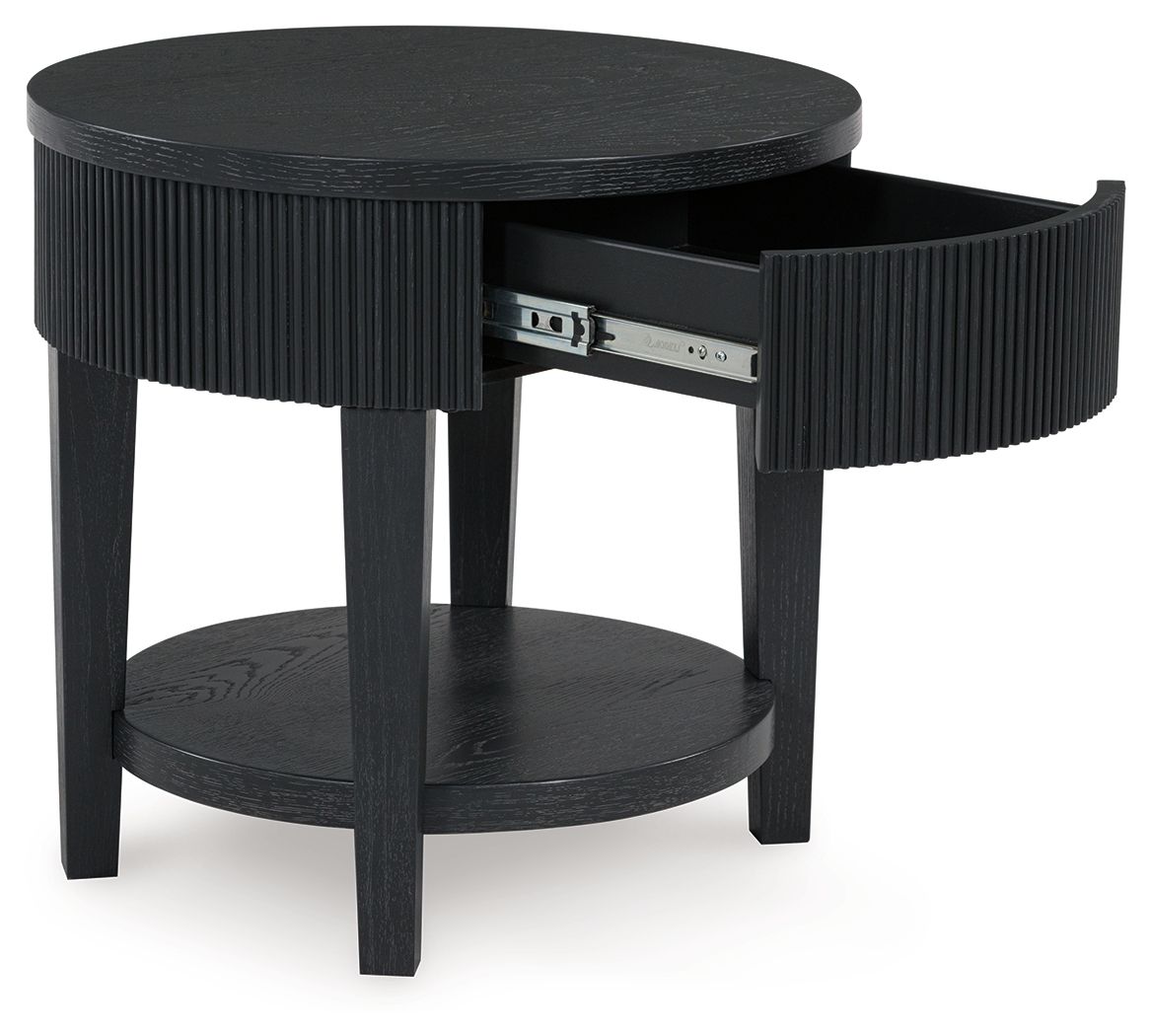 Marstream - Table d'appoint ronde - Noir
