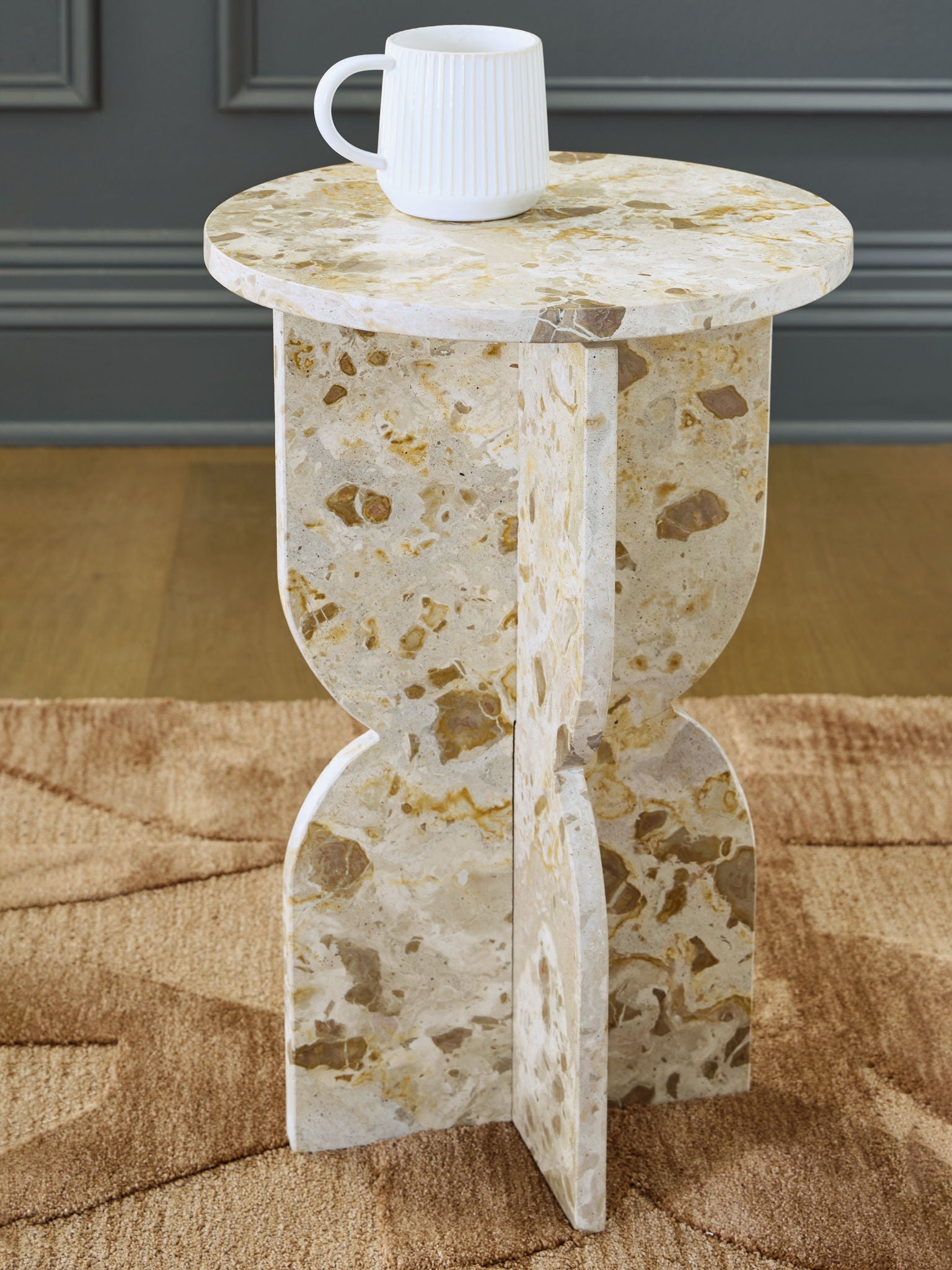 Treygan - Table d'appoint - Beige