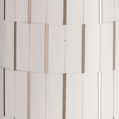 Faridworth - Lampe de table Poly - Finition blanc / or