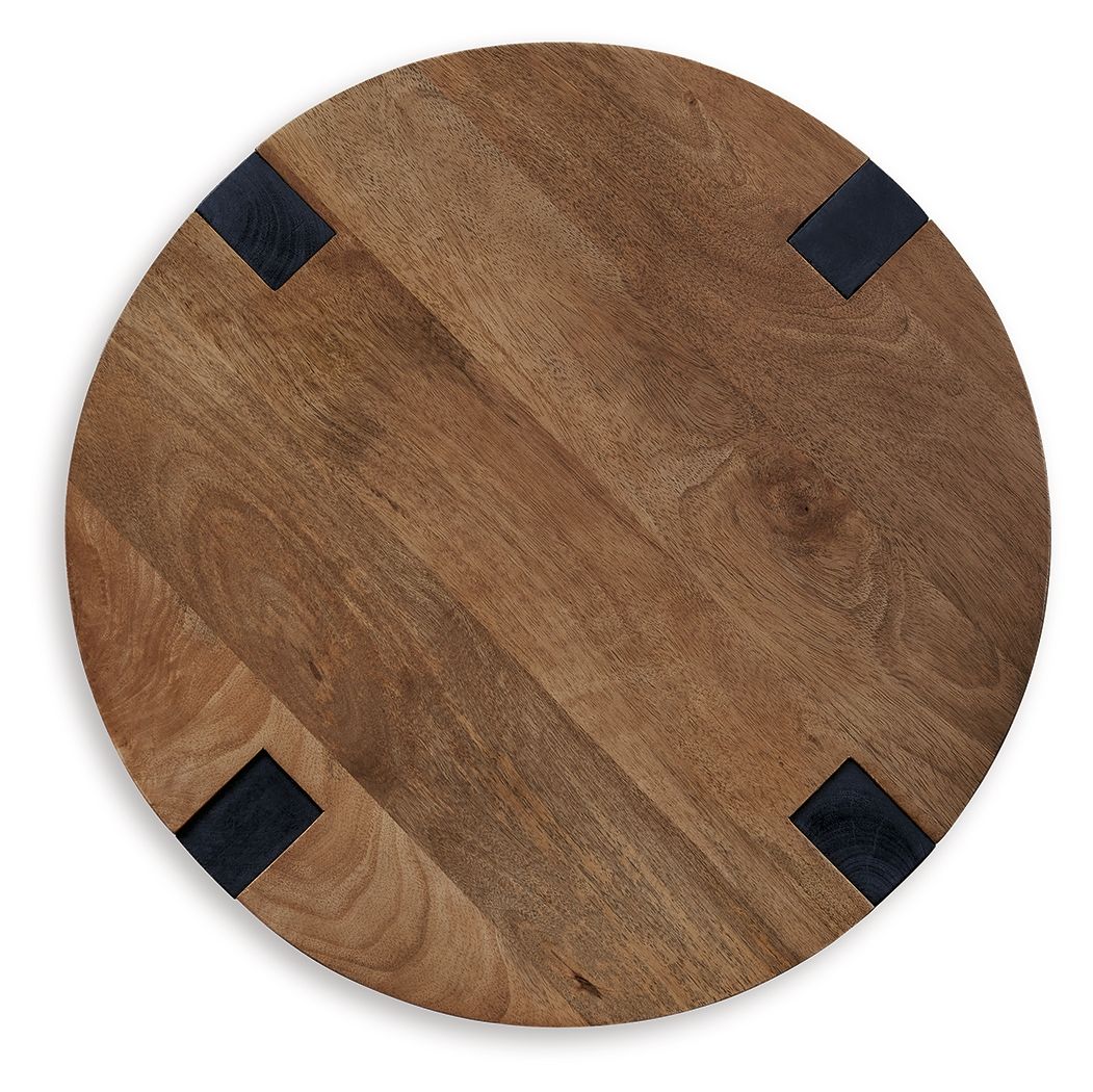 Hanneforth - Table d'appoint ronde - Marron