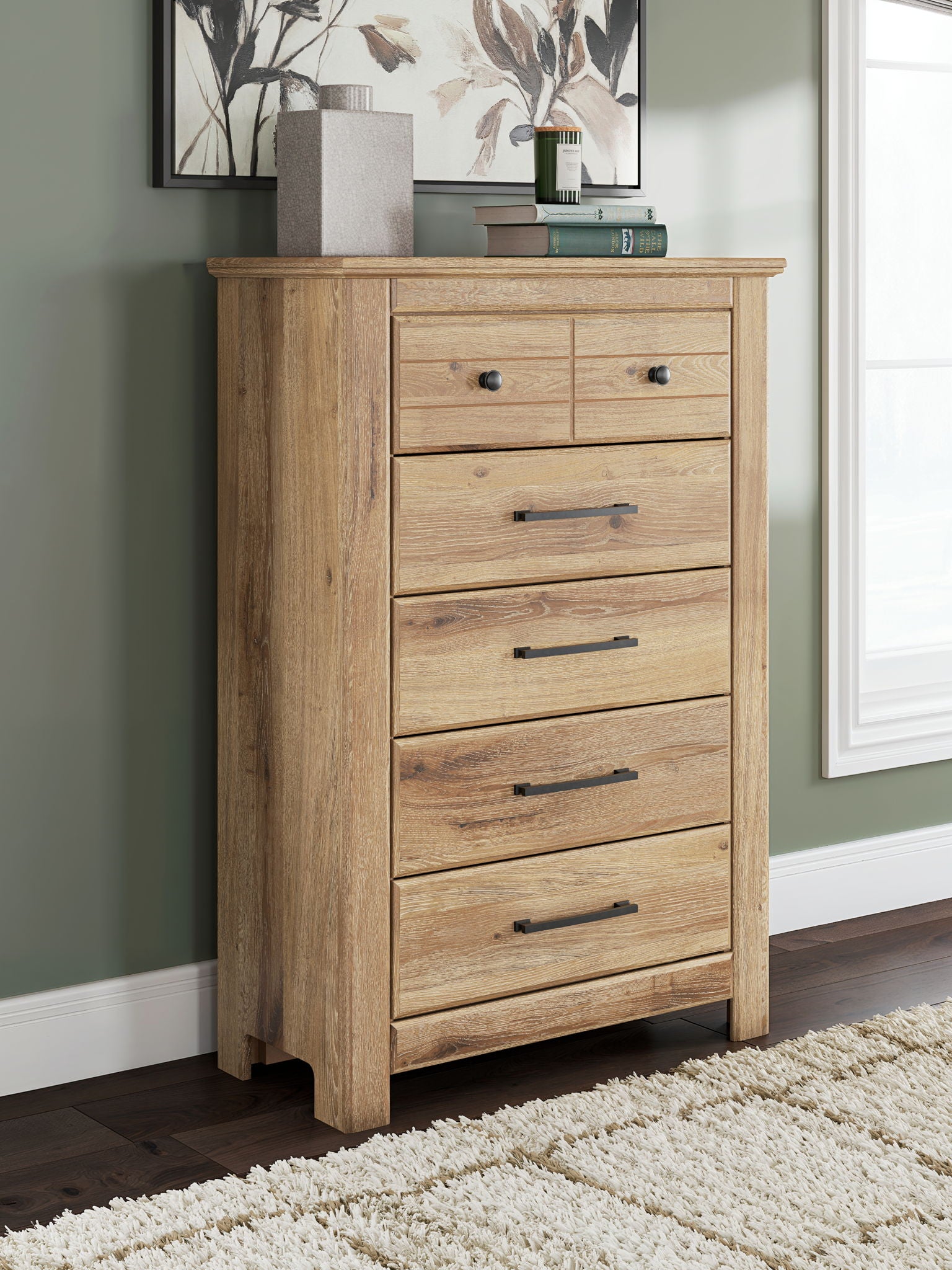 Makidern - Commode à cinq tiroirs