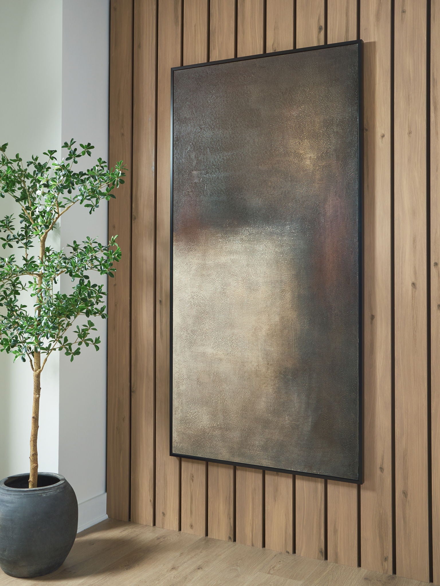 Wernmen - Décoration murale - Marron / Rouille / Crème