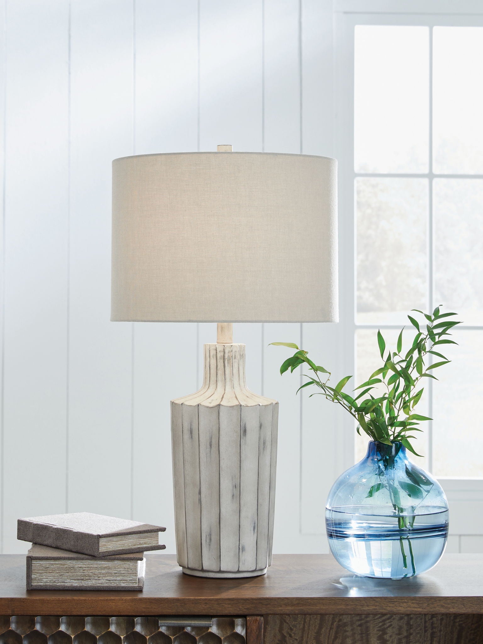 Imre - Lampe de table Poly - Marron vieilli