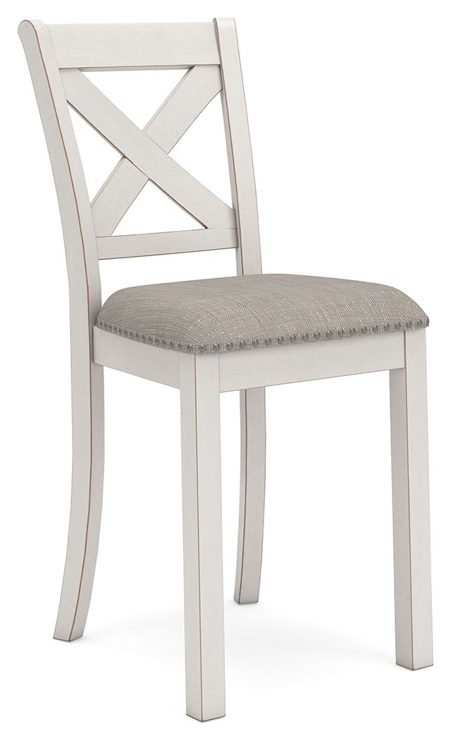 Robbinsdale - Tabouret de bar rembourré (Lot de 2) - Blanc antique