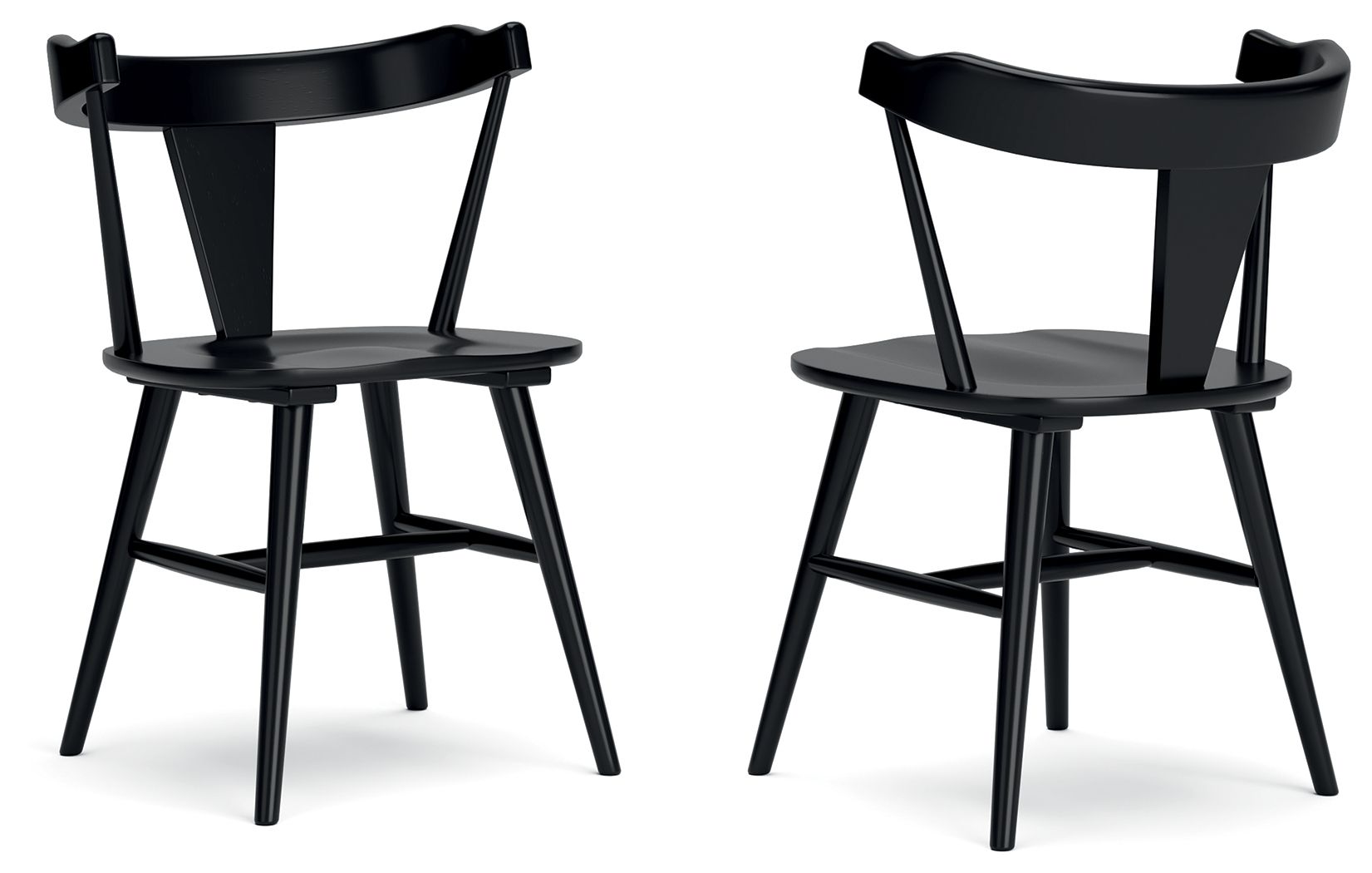 Gretlynn - Chaise de salle à manger (lot de 2) - Noir