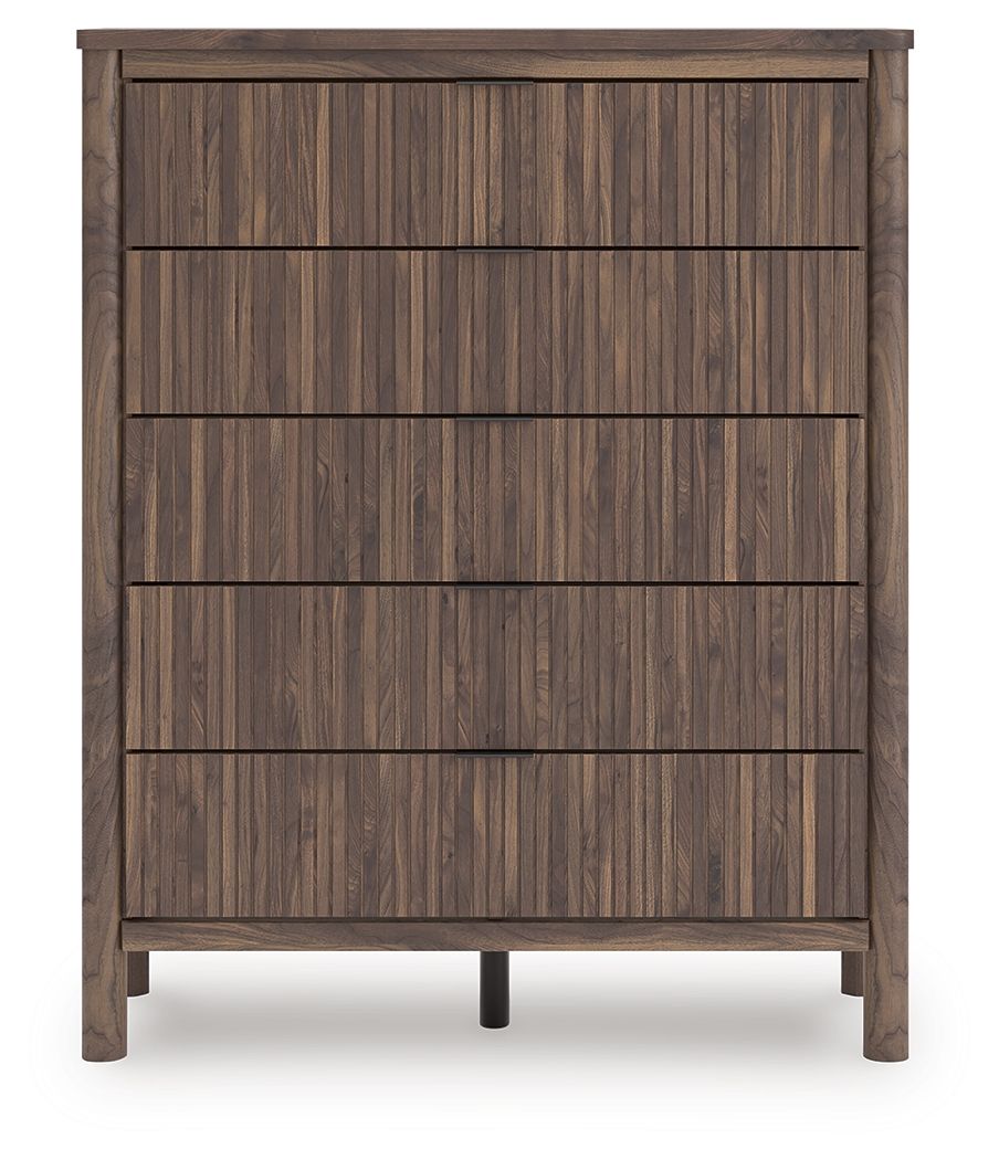 Pamytta - Commode large à cinq tiroirs - Marron