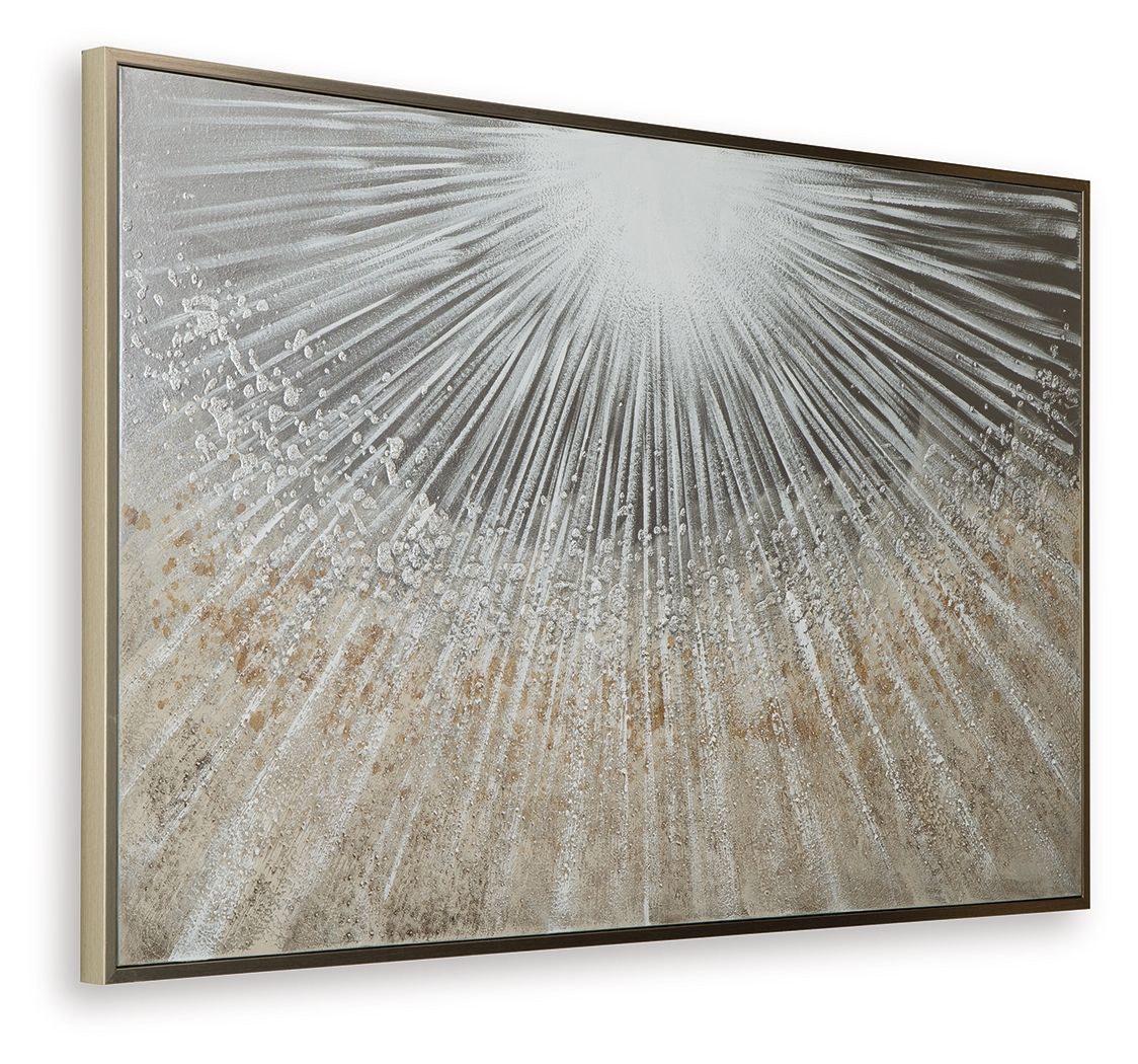 Waldard - Art mural - Gris / Taupe / Blanc