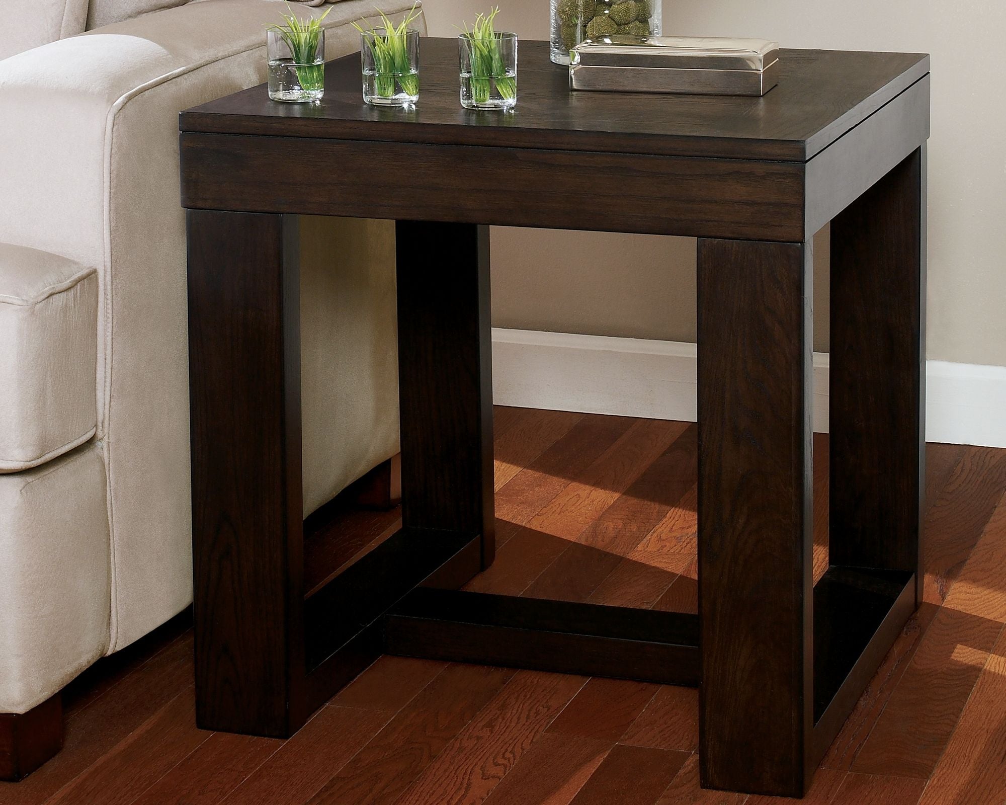 Watson - Table d'appoint carrée - Brun foncé