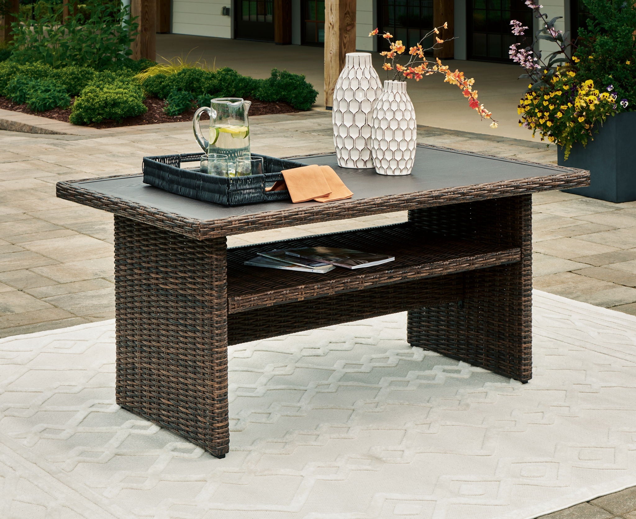 Brook Ranch - Table multi-usage rectangulaire - Brun