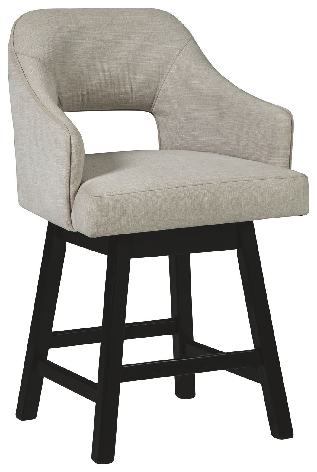 Tallenger - Tabouret de bar rembourré pivotant (Lot de 2)