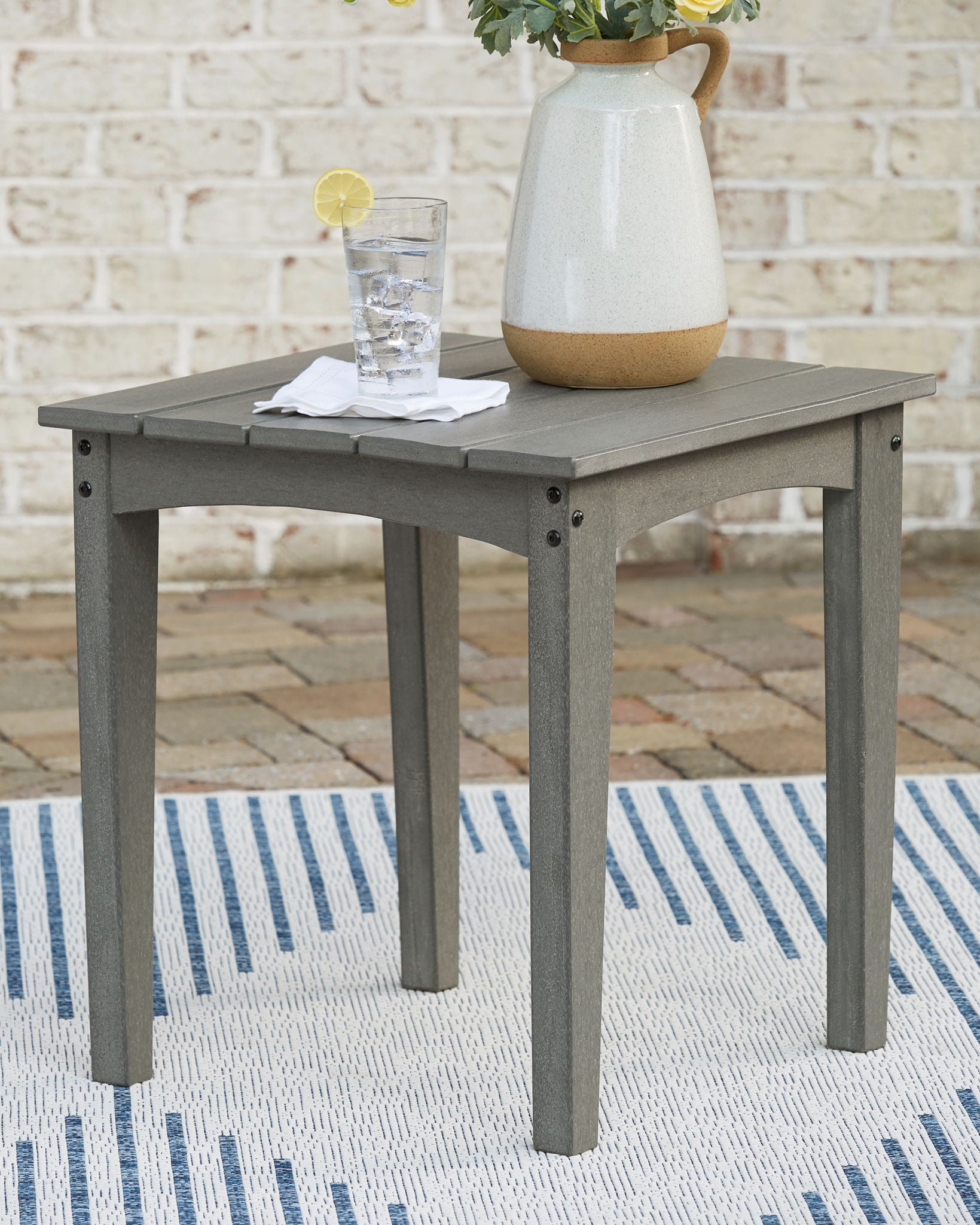 Visola - Table d'appoint carrée - Gris