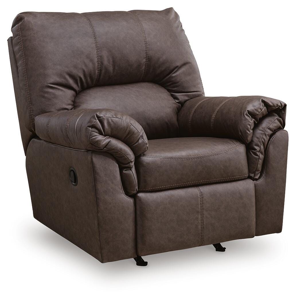 WillowBend - Rocker Recliner - Umber - Faux Leather