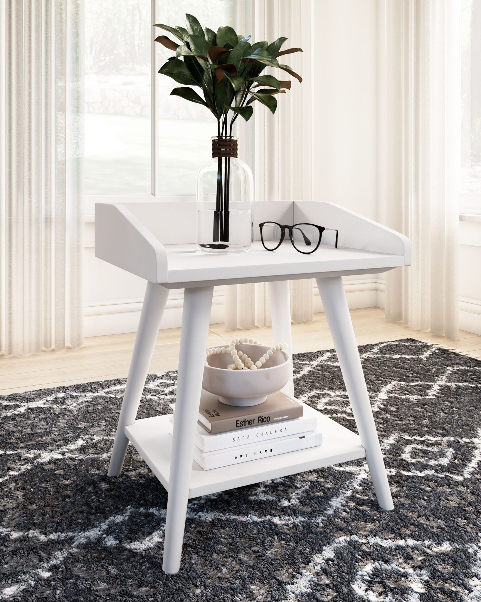 Blariden - Table d'appoint - Blanc
