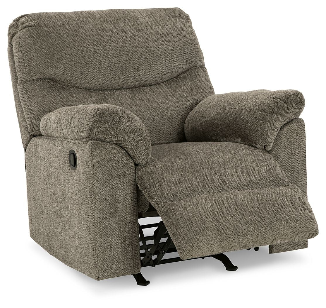 Alphons - Fauteuil inclinable à bascule - Tissu - Mastic