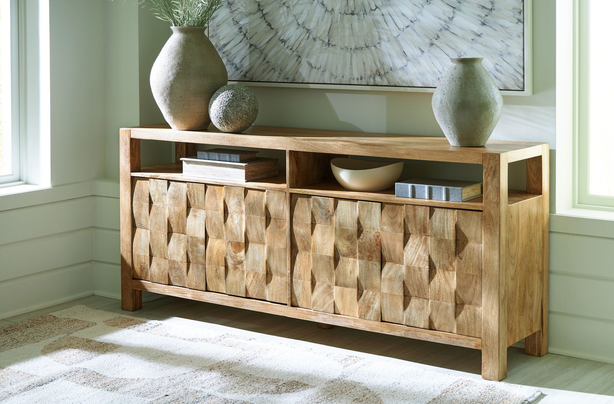 Hudwick - Meuble d'appoint - Marron naturel