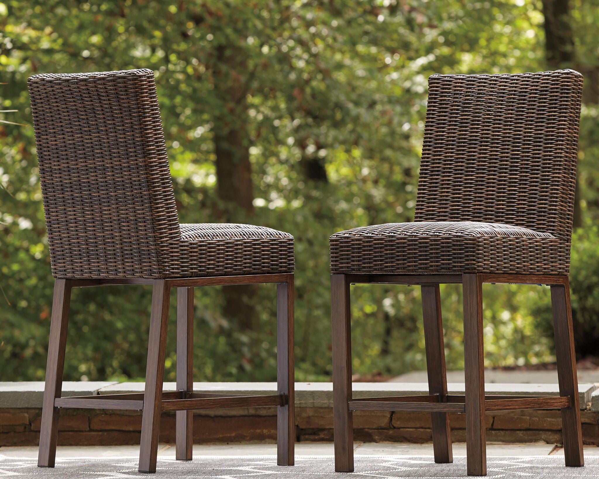 Paradise Trail - Tabouret de bar (lot de 2) - Brun moyen