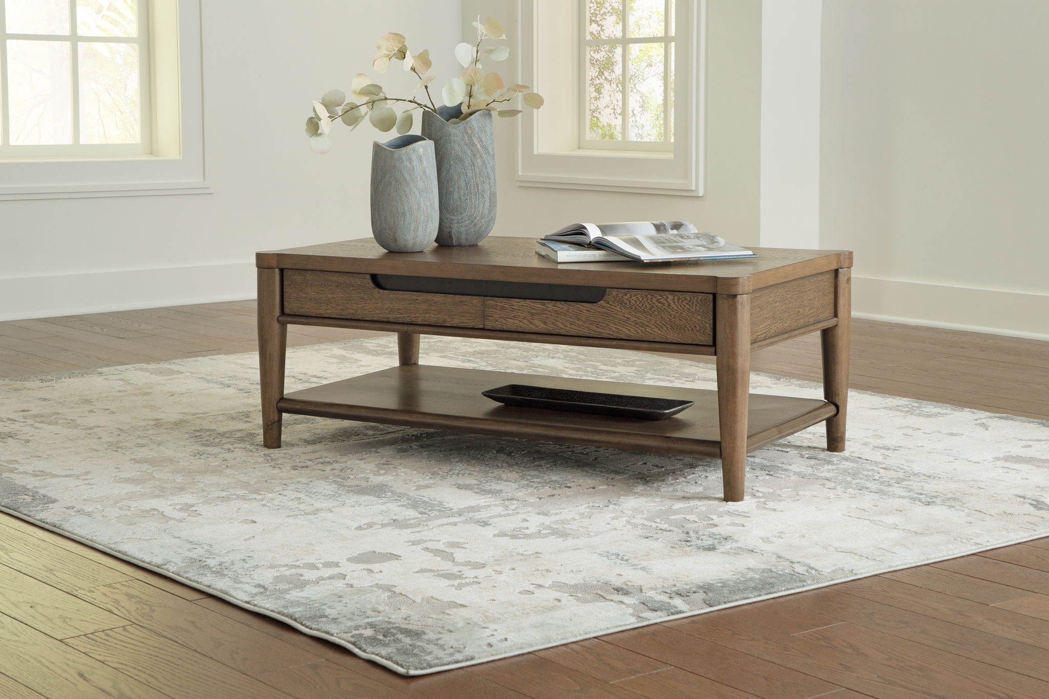 Roanhowe - Table basse rectangulaire - Marron